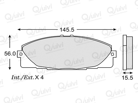 BALATA CERAMICA TOYOTA HIACE